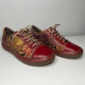 L' Artiste Spring Step Bibbie Rose Leather Sneakers EUR 37 Womens Size 6.5-7